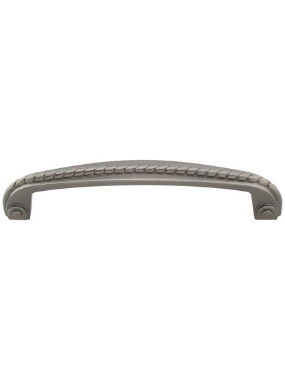 Rhodes Rope Detail Cabinet Pull - 5 inch Center-to-Center in Brushed Pewter.